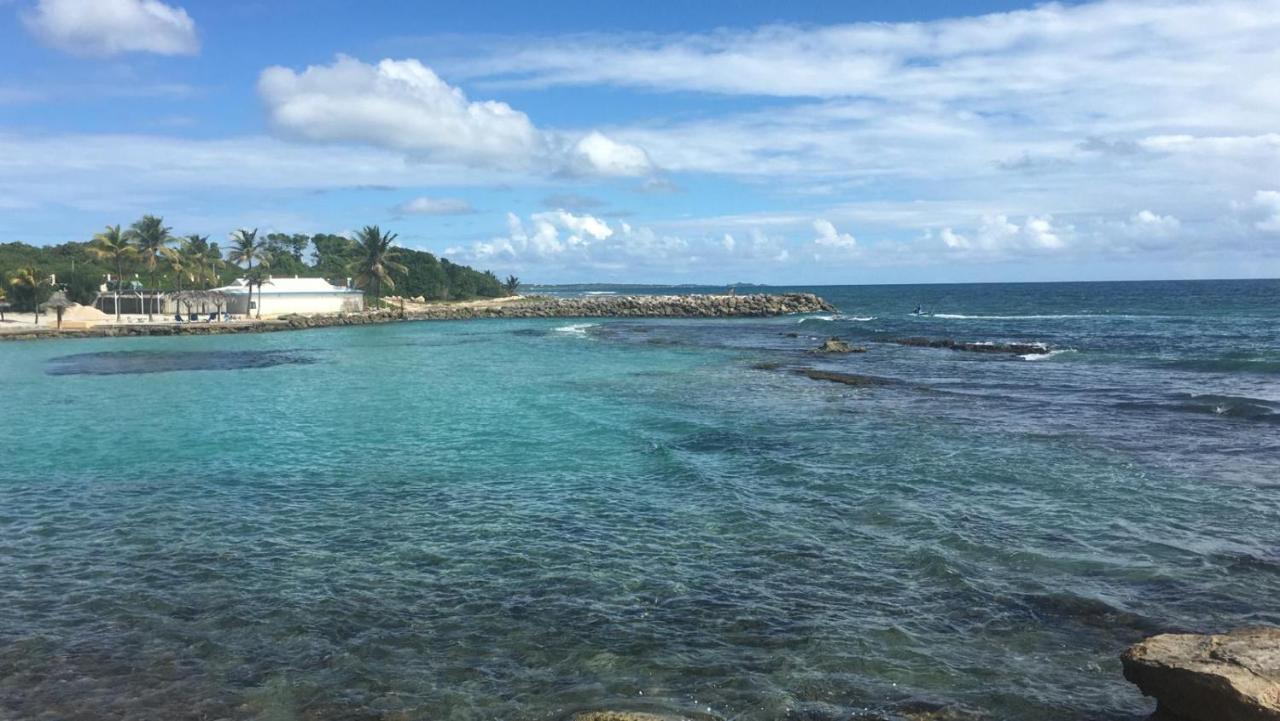 Studio Vue Mer Piscine Plage Kaz Punch Manganao Chez Julie Saint-Francois  Εξωτερικό φωτογραφία