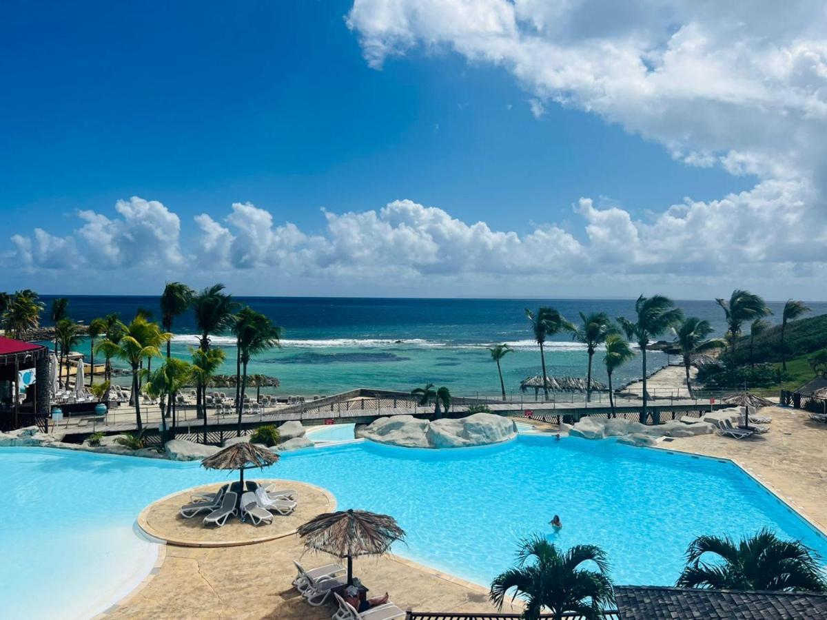 Studio Vue Mer Piscine Plage Kaz Punch Manganao Chez Julie Saint-Francois  Εξωτερικό φωτογραφία